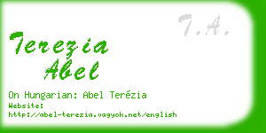 terezia abel business card