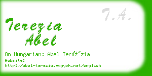 terezia abel business card